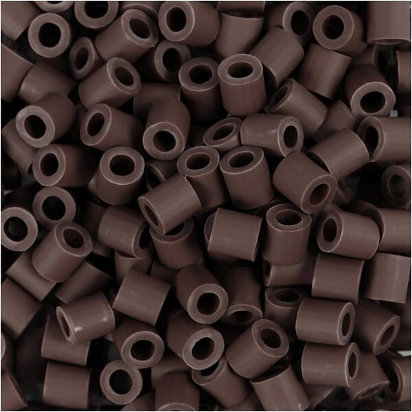 NABBI BioBeads van NABBI, afm 5x5 mm, gatgrootte 2.5 mm, medium, bruin, 1000 stuk/ 1 doos