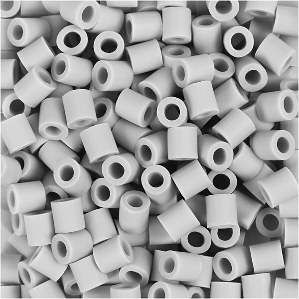 NABBI BioBeads van NABBI, afm 5x5 mm, gatgrootte 2.5 mm, medium, grijs, 3000 stuk/ 1 doos