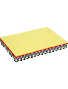 Colortime Gekleurd Karton, A3, vel 297x420 mm, 180 gr, diverse kleuren, 300 div vellen/ 1 doos