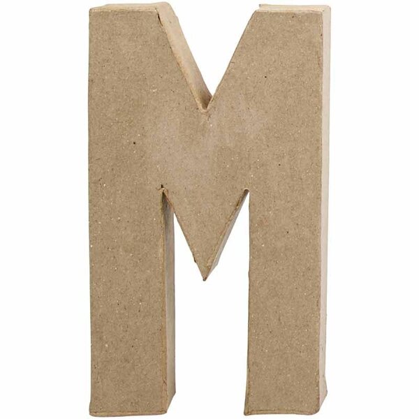 Creativ Company Letter, M, H: 20,5 cm, B: 12 cm, dikte 2,5 cm, 1 stuk