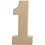Creativ Company Cijfer, 1, H: 20,5 cm, B: 9,5 cm, dikte 2,5 cm, 1 stuk