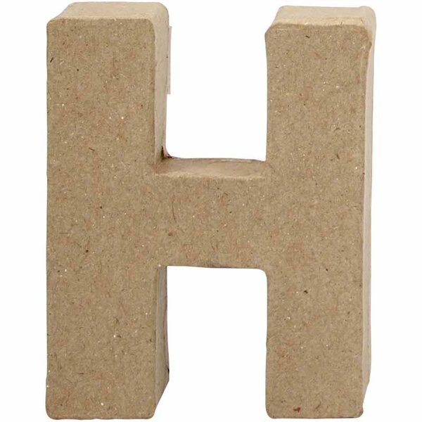 Creativ Company Letter, H, H: 10 cm, B: 7,6 cm, dikte 1,7 cm, 1 stuk