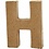 Creativ Company Letter, H, H: 10 cm, B: 7,6 cm, dikte 1,7 cm, 1 stuk