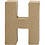Creativ Company Letter, H, H: 10 cm, B: 7,6 cm, dikte 1,7 cm, 1 stuk