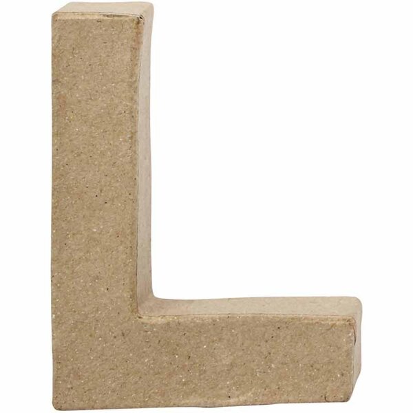 Creativ Company Letter, L, H: 10 cm, B: 7,5 cm, dikte 1,7 cm, 1 stuk