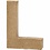 Creativ Company Letter, L, H: 10 cm, B: 7,5 cm, dikte 1,7 cm, 1 stuk