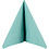 Creativ Company Servetten, witte achterkant, afm 33x33 cm, licht turquoise, 20 stuk/ 1 doos