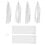 Creativ Company Tassels, afm 12x35 cm, 14 gr, wit, 12 stuk/ 1 doos
