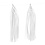 Creativ Company Tassels, afm 12x35 cm, 14 gr, wit, 12 stuk/ 1 doos