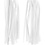 Creativ Company Tassels, afm 12x35 cm, 14 gr, wit, 12 stuk/ 1 doos