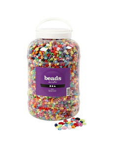  Emmer met plastic kralen