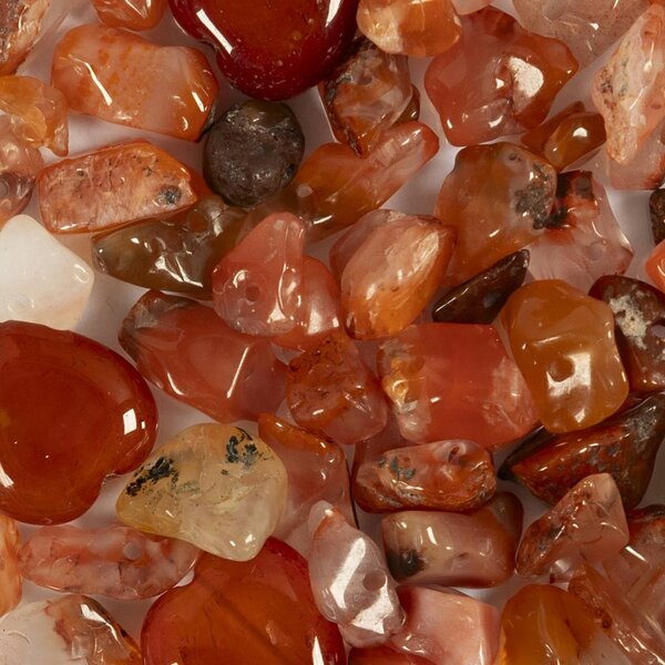Creativ Company Kristallen kralen, Aventurien, afm 7-12 mm, gatgrootte 1 mm, koraal, 63 stuk/ 1 doos