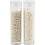 Creativ Company Rocailles, d 1,7 mm, afm 15/0, gatgrootte 0,5-0,8 mm, beige, parelmoer, 2x7 gr/ 1 doos