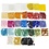 Creativ Company Rocailles, d 1,7+3+4 mm, afm 6/0+8/0+12/0, gatgrootte 0,5-1,2 mm, kleuren kan variëren , 32x100 gr/ 1 doos