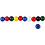 Creativ Company Houten kralen, d 8 mm, gatgrootte 2 mm, diverse kleuren, 15 gr/ 1 doos