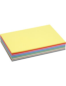 Colortime Gekleurd Karton, A4, vel 210x297 mm, 180 gr, diverse kleuren, 300 div vellen/ 1 doos