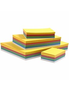 Colortime Lentekarton, A3,A4,A5,A6, 180 gr, diverse kleuren, 1500 div vellen/ 1 doos