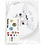 Creativ Company Mobielen met motief, d 12+15+18 cm, 300 gr, wit, 20 set/ 1 doos