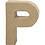 Creativ Company Letter, P, H: 10 cm, B: 7,7 cm, dikte 1,7 cm, 1 stuk