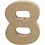 Creativ Company Cijfer, 8, H: 10 cm, B: 7,6 cm, dikte 1,7 cm, 1 stuk