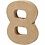 Creativ Company Cijfer, 8, H: 10 cm, B: 7,6 cm, dikte 1,7 cm, 1 stuk