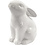 Creativ Company Konijn, H: 9 cm, d 5,5 cm, wit, 12 stuk/ 1 doos