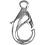 Creativ Company Karabijnhaken, L: 12 mm, verzilverd, 100 stuk/ 1 doos