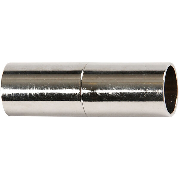 Creativ Company Magnetische sluiting, L: 20 mm, gatgrootte 5 mm, verzilverd, 2 stuk/ 1 doos