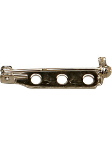 Creativ Company Brochespeld, L: 25 mm, verzilverd, 10 stuk/ 1 doos