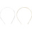 Creativ Company Haarband, L: 14 cm, B: 5 mm, verguld, verzilverd, 2 stuk/ 1 doos