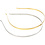 Creativ Company Haarband, L: 14 cm, B: 5 mm, verguld, verzilverd, 2 stuk/ 1 doos