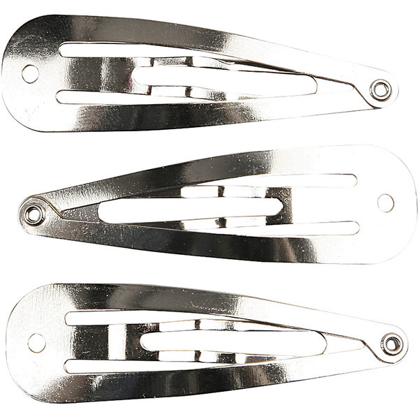 Creativ Company Haarspeld, L: 45 mm, B: 14 mm, verzilverd, 10 stuk/ 1 doos