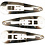 Creativ Company Haarspeld, L: 45 mm, B: 14 mm, verzilverd, 100 stuk/ 1 doos