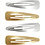 Creativ Company Haarspeld, L: 66 mm, B: 17 mm, goud, zilver, 4 stuk/ 1 doos