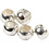 Creativ Company Knijpkralen, d 2 mm, zilver, 1000 stuk/ 1 doos