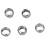 Creativ Company Knijpkralen, d 2 mm, zilver, 1000 stuk/ 1 doos