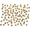 Creativ Company Knijpkralen, d 2 mm, goud, 100 stuk/ 1 doos