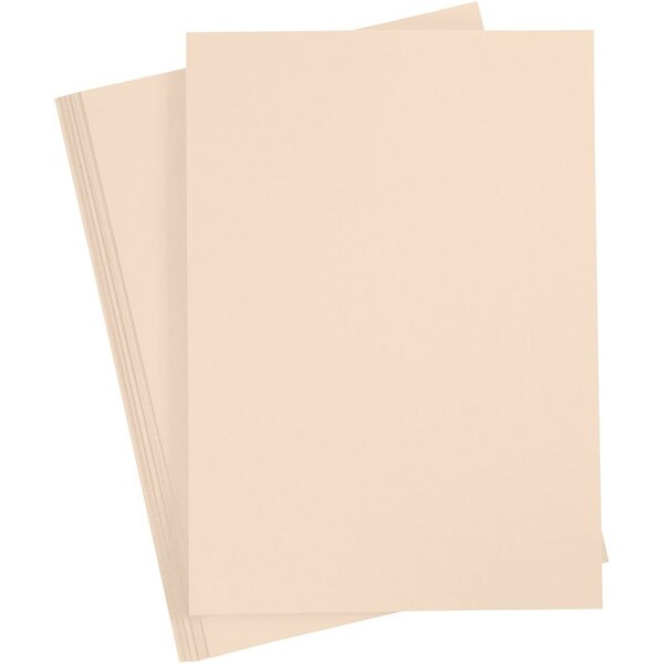 Creativ Company Gekleurd Karton, A4, vel 210x297 mm, 180 gr, beige, 20 vel/ 1 doos