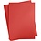 Creativ Company Gekleurd Karton, A2, vel 420x594 mm, 180 gr, rood, 100 vel/ 1 doos