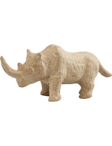  Neushoorn, H: 7,5 cm, L: 18 cm, 1 stuk