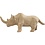 Neushoorn, H: 7,5 cm, L: 18 cm, 1 stuk