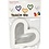 Creativ Company Harten lijsten, afm 18x18 cm, 230 gr, wit, 16 stuk/ 1 doos