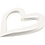 Creativ Company Harten lijsten, afm 18x18 cm, 230 gr, wit, 16 stuk/ 1 doos