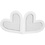 Creativ Company Harten lijsten, afm 18x18 cm, 230 gr, wit, 16 stuk/ 1 doos