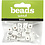 Creativ Company Letterkralen, C, afm 8x8 mm, gatgrootte 3 mm, wit, 25 stuk/ 1 doos