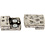 Creativ Company Magnetische sluiting, afm 7x29 mm, gatgrootte 3x10 mm, antiek zilver, 1 stuk