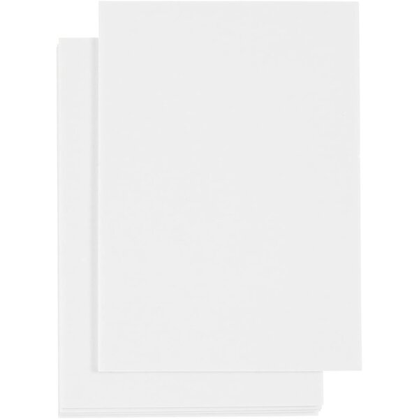 3D foam pads, A6, vel 105x148 mm, dikte 2 mm, wit, 5 vel/ 1 doos