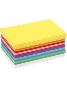 Colortime Lentekarton, A6, vel 105x148 mm, 180 gr, diverse kleuren, 300 div vellen/ 1 doos