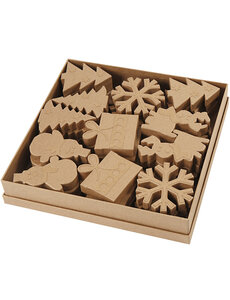 Creativ Company Wintervormen, H: 10-14 cm, 6x6 stuk/ 1 doos