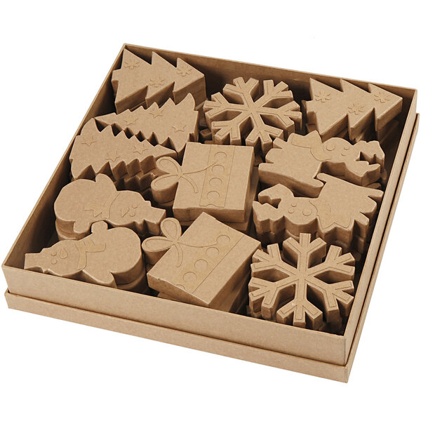Creativ Company Wintervormen, H: 10-14 cm, 6x6 stuk/ 1 doos